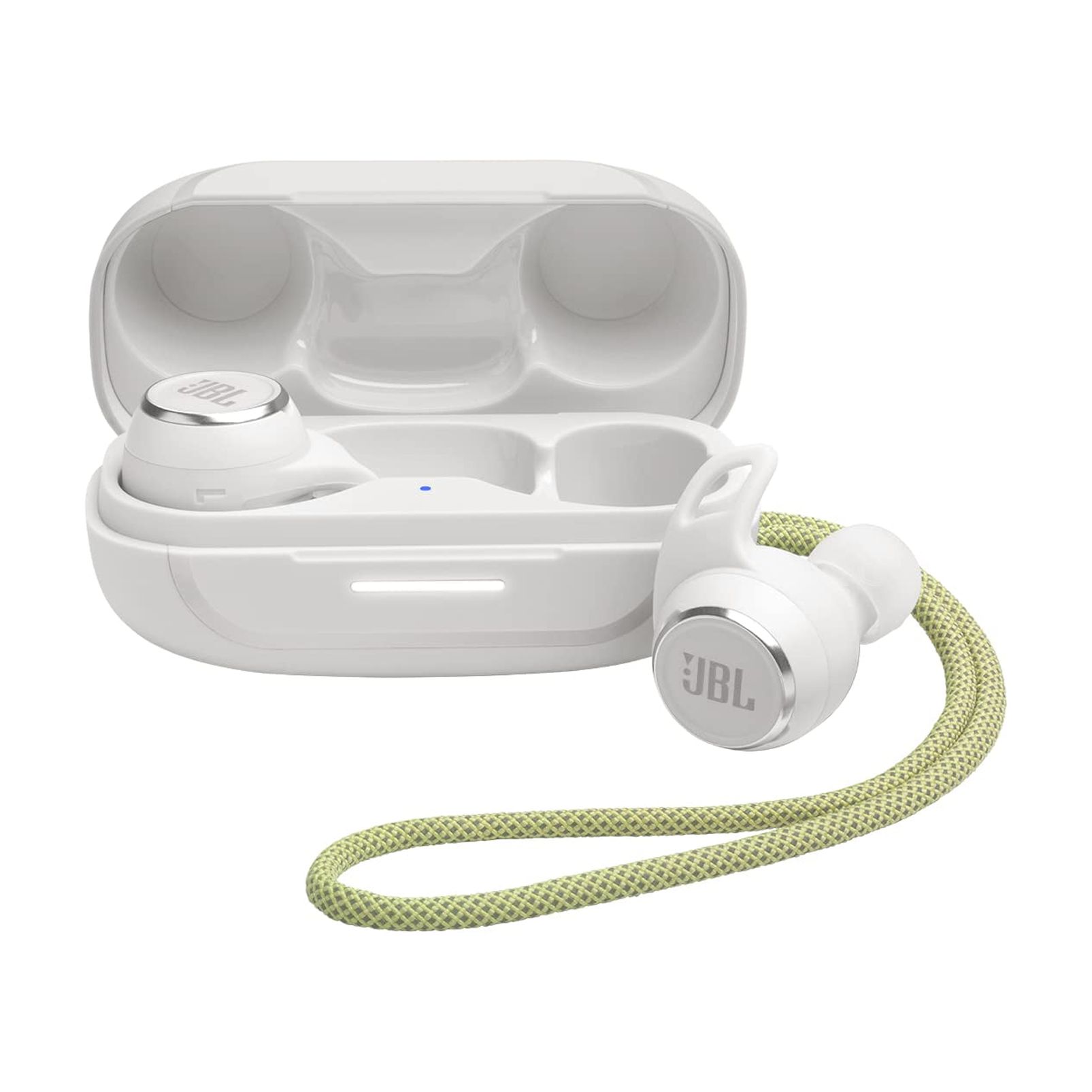 JBL Reflect Aero TWS - Écouteurs sans fil véritable avec annulation de bruit active, IP68 résistant à la poussière et étanche - Blanc