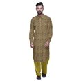 thumbnail image 2 of Atasi Printed Rayon Pathani Kurta With Solid Salwar For Mens Party Wear, 2 of 5
