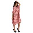 thumbnail image 2 of Moomaya Caftan Court pour Femmes, Robe de Nuit de Couverture, Robe Caftan, Manches Kimono, Tenue de Plage, 2 of 6