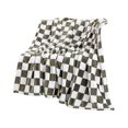 thumbnail image 2 of CREATITOY 39.4x27.6In Checkered Fleece Blanket Throw for Home, 2 of 6