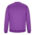 thumbnail image 4 of cfhntfmh Chandails Molletonnés pour Hommes Grande Taille Décontractés à Col Rond à Manches Longues Hauts Basiques Molleton Doux Chandails Molletonnés Unis, 4 of 6