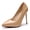 Apricot, variant on Woobling Womens Pumps Pointed Toe Dress Shoes Slip On High Heels Lightweight Work Comfort Stiletto Pink 9