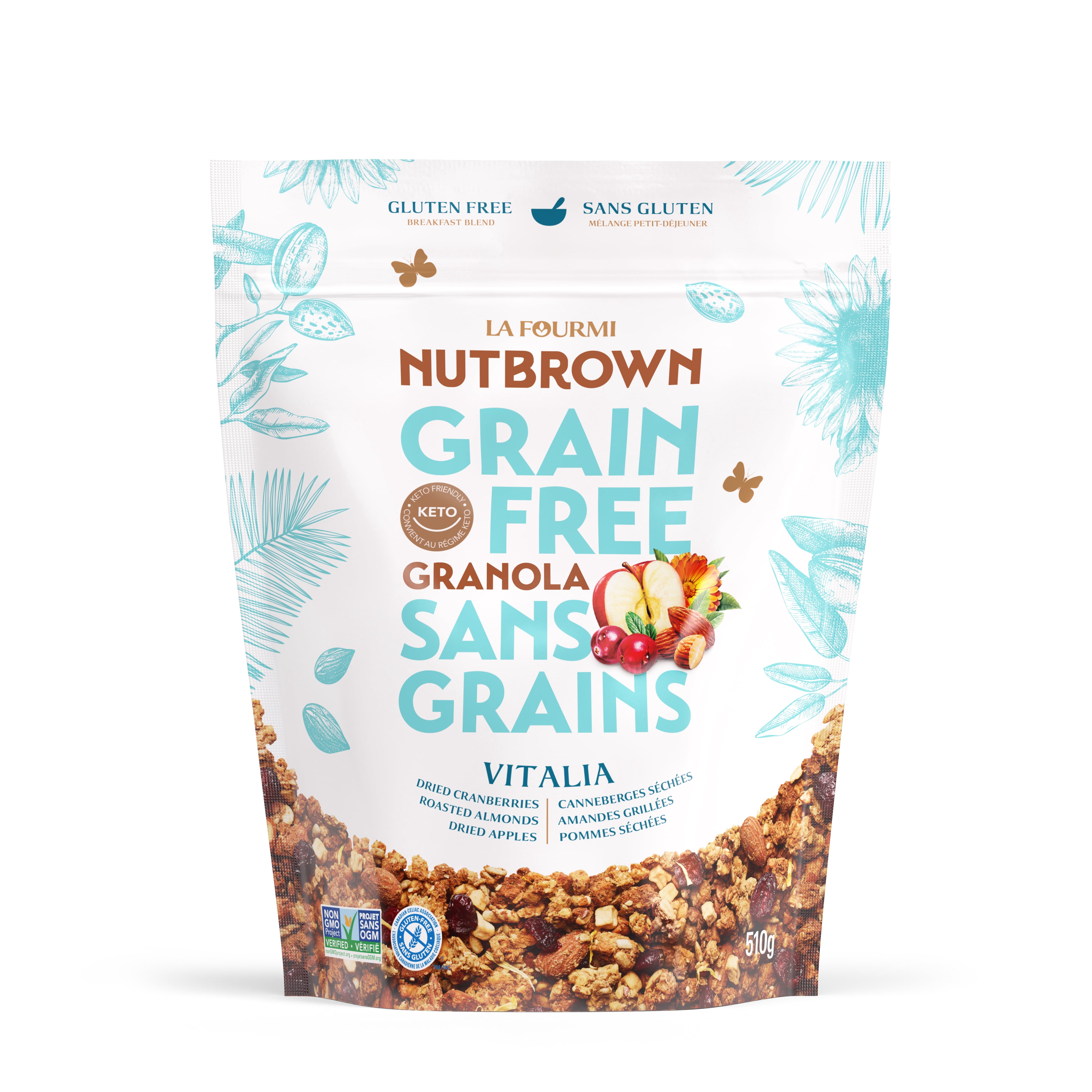 Nutbrown Vitalia, gluten free granola (510g)
