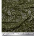 thumbnail image 1 of Soimoi Poly Georgette Fabric Floral & Paisley Print Fabric by Yard 52 Inch Wide, 1 of 3