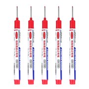 Long Head Deep Hole Marker Pens 20mm Deep Reach Markers for Construction Metal Wood Marking Tool Carpenter Ink Marker Pens 8ml Durable Industrial Marking Pen Set