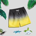 thumbnail image 4 of Gradient Swimming Trunks Mens Adult Boxer Shorts Swimming Casual Beach Pants, 4 of 9