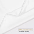 thumbnail image 4 of PiccoCasa 2 Pcs Satin Pillowcase Zippered Silky Sateen, Standard Snow White, 4 of 9