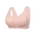 thumbnail image 1 of WZXFASHION Women Sexy Lace Front Button Shaping Cup Adjustable Shoulder Strap Large Size Underwire Bra Bra Pink 40, 1 of 8
