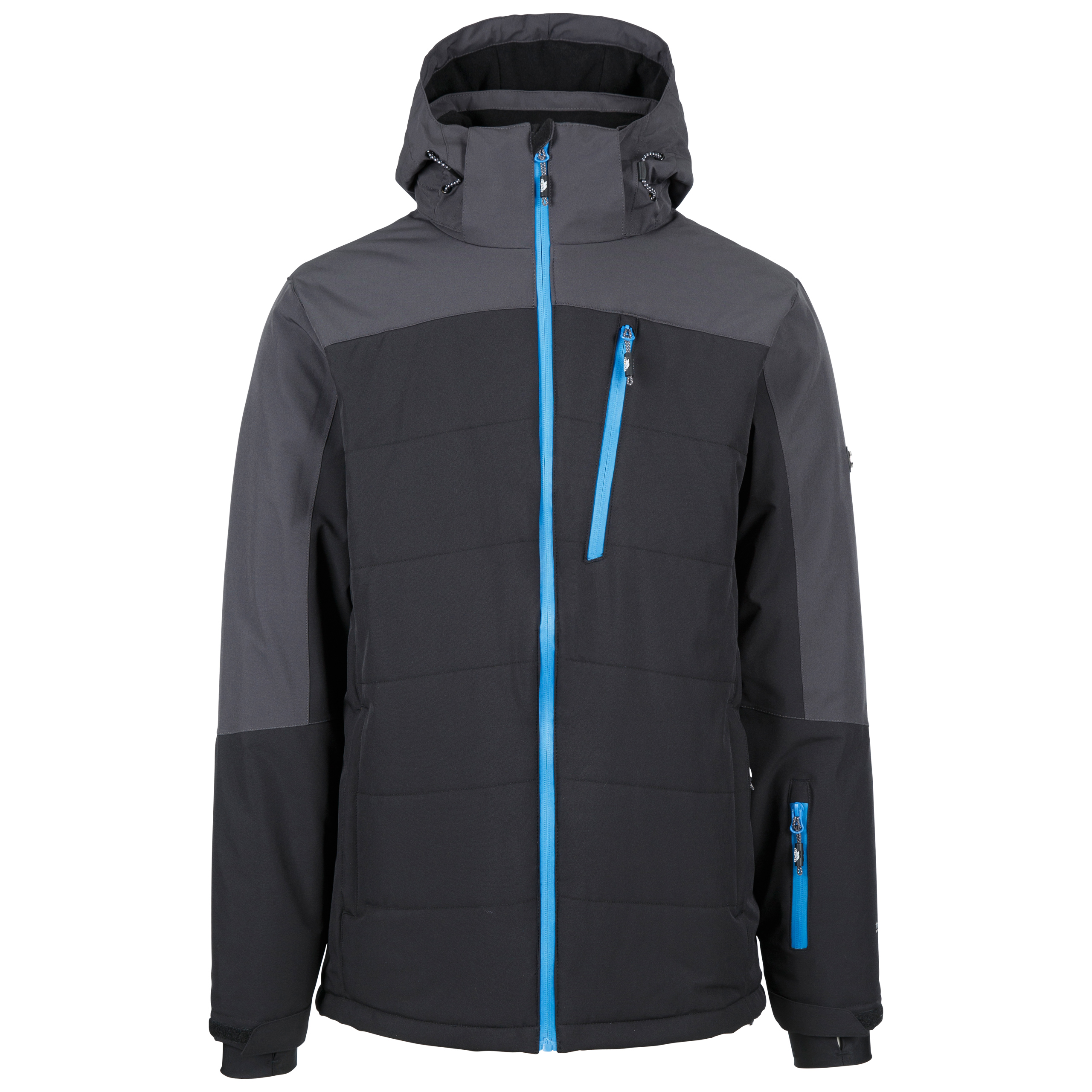 Trespass Mens Ski Jacket Padded with Zip Off Hood Water Repellent Bowie