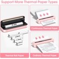 thumbnail image 4 of Phomemo M832 Portable Printers Wireless for Travel, Bluetooth Thermal Printer, Inkless Mobile Printer Support 8.5'' x 11'' & A4 Thermal Paper, Compatible with iPhone Android Laptop for Office Car Home, 4 of 9