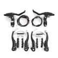 thumbnail image 2 of Bicycle Front and Rear V Brake Set, Cold Resistant Black Aluminum Alloy Bike V Brake Set  for Outdoor Cycling, 2 of 8