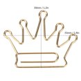 thumbnail image 4 of Clip de Papeterie, Design en Forme de Couronne, 10 Pcs de Clips en Papier Adorables, Marque-Pages, Papeterie Quotidienne, Album Photo pour Documents, DIY pour École Bureau, 4 of 8