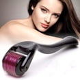 thumbnail image 3 of 0.5 mm Home Use 540 Micro Needles Titanium Derma Roller Skin Beauty Care Face Massage Roller Tool, 3 of 7