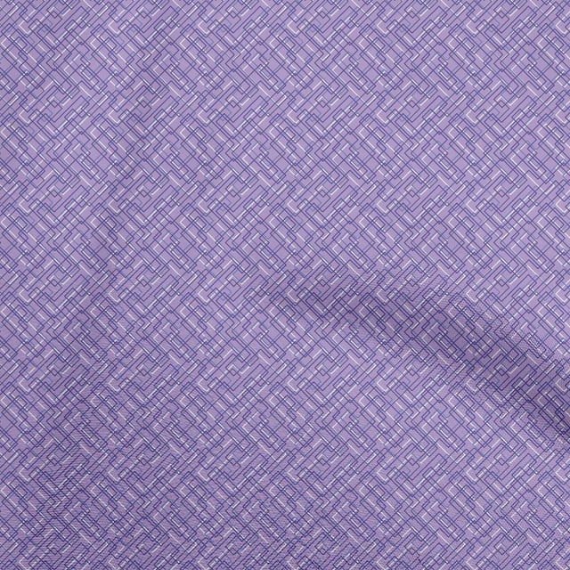 oneOone Georgette Viscose Purple Fabric Abstract Sewing Craft Projects Fabric Prints By Yard 42 Inch Wide