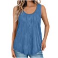 thumbnail image 2 of UPPADA Womens Tank Tops Summer Sleeveless Shirts Ladies Ribbed Wide Shoulder Straps Tees Racerback Tight Slim Fitted Workout Tank Tops Fitted Tops Racer Back Blouses,Clearance Tops for Women, 2 of 8