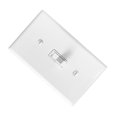 thumbnail image 2 of Milisten 4PCS Toggle Switch Mechanical Switch Panel Home LED Light Wall Switch with Screws (White), 2 of 6