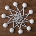 thumbnail image 5 of 4 Inch White Bungee Cords with Ball, Tarp Tie Down Cord, 10 Pcs, 5 of 5