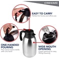 thumbnail image 4 of Cresimo Carafe à Café Thermique en Acier Inoxydable de 2 Litres, Flasque sous Vide à Double Paroi, 4 of 4
