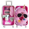 thumbnail image 4 of Doll Travel Kit Realistic Decorative Cute Doll Suitcase Set Doll Accessories Set, 4 of 8