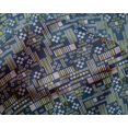 thumbnail image 4 of oneOone Silk Tabby Fabric Stripe & Square Geometric Print Sewing Fabric BTY 42 Inch Wide, 4 of 4