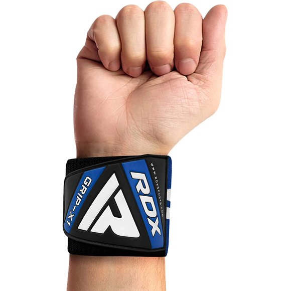 RDX Weight Lifting Wrist Support Wraps, Elasticated Straps for Strength Training, Powerlifting, Bodybuilding, Deadlifts, Gymnastics, Workout and Xfit Exercise