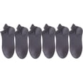 thumbnail image 2 of ylioge 6 Pack Mens Ankle Socks Lightweight Solid Breathable Multipack Non-Slip Low Cut Sock, 2 of 8