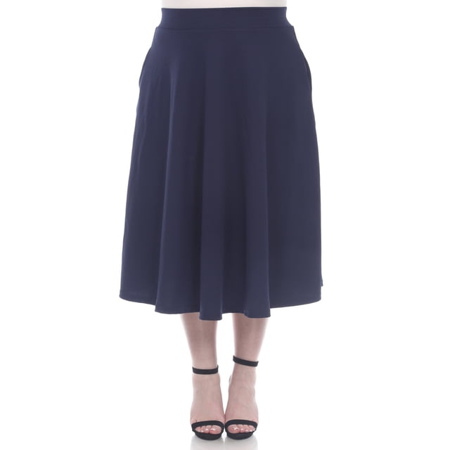 White Mark Jupe Midi Évasée Tasmin pour Femmes