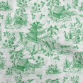 thumbnail image 1 of oneOone Georgette Viscose Green Fabric Asian Japanese Pattern Craft Projects Decor Fabric Printed By The Yard 42 Inch Wide, 1 of 4