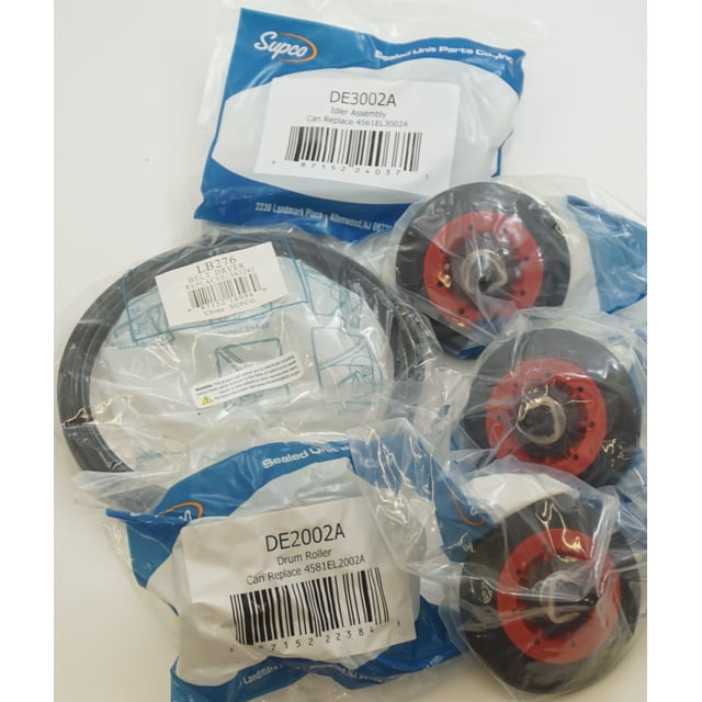 Supco Kit de Réparation de Sèche-Cheveux, (4) DE2002A, (1) DE3002A, et (1) LB2001A, DELGKIT