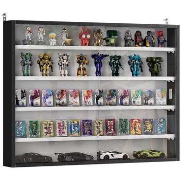 HOMCOM 5-Storey Wall Shelf Display Cabinet, Shot Glass Display Case
