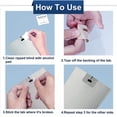 thumbnail image 4 of YOPTOP Vertical Blind Repair Tabs  Clear Blind Fixers  Vertical Blind Repair Vane Savers - Environmentally Friendly Blinds Replacement Slats & Parts for Windows,30pcs, 4 of 6