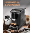 thumbnail image 2 of Fully Automatic Espresso Machine with Grinder & Milk Frother, 20-Bar Pump & LCD Touch Display, 2 of 9