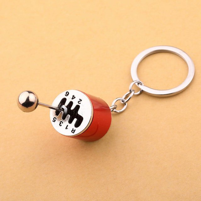 TopLLC Car Modification Pendant Six Gear Keychain Car Pendant Gear Metal Keychain Pendant on Clearance