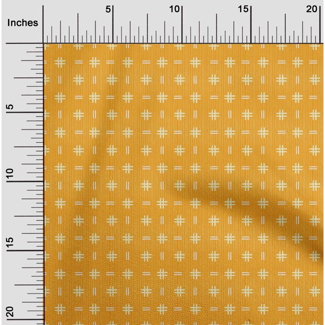 oneOone Tissu Polyester Lycra Géométrique Hash & Stripe Bloc Décor Tissu Imprimé BTY 56 Pouces de Large