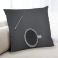 thumbnail image 1 of Ahgly Company Color Focus Black Coussin Décoratif d'Intérieur, 18 Po X 18 Po, 1 of 6