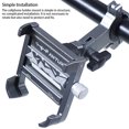 thumbnail image 3 of QualitChoice Bike Phone Holder Mount Smartphone Stand Bracket Rotating Adjustable Aluminum Alloy Universal Anti-skid Accessory Gray, 3 of 6