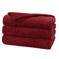 thumbnail image 1 of Sunbeam Channeled Velvet Plush Electric Heated Warming Blanket Queen Garnet Red, 1 of 4