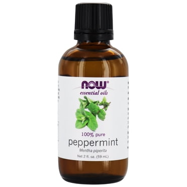 NOW Foods - Huile Essentielle de Menthe Poivrée 100 % Pure - 2 fl oz