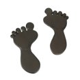 thumbnail image 1 of Pair Of Cast Iron Footprint Stepping Stones Antique Finish, 1 of 4
