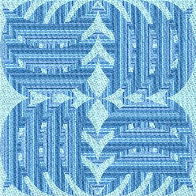 Ahgly Company Tapis d'Intérieur Lavable en Machine Carré Transitionnel Bleu Néon, 5 Pieds Carré