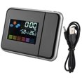 thumbnail image 4 of Projecteur Météo, Réveil avec Câble USB Projecteur Météo à DEL, Affichage de l'Humidité pour Bureau Chambre, 4 of 8