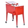 thumbnail image 1 of Costway Chariot Glacière Extérieur Rouge de 80 Pintes pour Terrasse, Bière Glacée, Boisson, Fête, Portable, 1 of 10