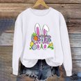 thumbnail image 4 of EGNMCR Easter T-Shirts Imprimés pour Femmes T-Shirts Graphiques pour Femmes T-Shirts pour Femmes T-Shirt à Col Rond pour Femmes Easter à Manches Longues Imprimé Chandails T-Shirts pour Femmes, 4 of 5