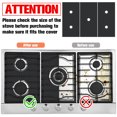 thumbnail image 2 of EIGTHTAIL 3 Pack Protecteurs de Brûleur de Cuisinière à Gaz avec 2 Couvre-Écarts Lavables Réutilisables pour Cuisinière à Gaz Coussinets de Protection pour Cuisinière à Gaz Samsung, 2 of 7