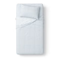 thumbnail image 4 of Mainstays Kids Ensemble de draps en microfibre, lit simple, rayures aqua, 3 pièces., 4 of 8
