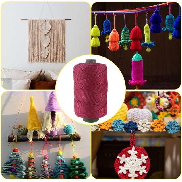 LSLJS Light Weight Ice Silk Thread Composite Yarn Hand Woven DIY Hollow Thread Hook Pack Summer Cool Hat Cushion Yarn