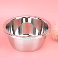 thumbnail image 1 of Herwey Multifunction Mixing Bowl Serving Cooking Egg Beating Container Salad Bowl for Home Barbecue Restaurant, Stainless Steel Egg Bowl, Stainless Steel Mixing Bowl, 1 of 8