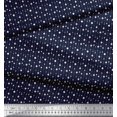 thumbnail image 3 of Soimoi Blue Rayon Fabric Line & Circle Geometric Decor Fabric Printed Yard 56 Inch Wide, 3 of 3