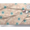 thumbnail image 3 of Soimoi White Poly Georgette Fabric Sun Mandala Decor Fabric Printed Yard 42 Inch Wide, 3 of 5
