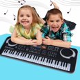 thumbnail image 4 of Electric 61 Key Piano Keyboard Keyboard Piano Portable Piano Keyboard Electric Piano, Electric Piano With Microphone Musical Instruments Toy Electric Piano, Electric Digital Piano,, 4 of 8